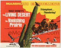 8f190 LIVING DESERT/VANISHING PRAIRIE TC '71 great images from Walt Disney wildlife double-bill!
