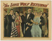 8f710 LONE WOLF RETURNS LC '26 Bert Lytell, pretty Billie Dove & others shocked at fancy party!