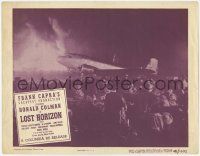 8f713 LOST HORIZON LC R48 Frank Capra's greatest production, crowd watches plane taking off!
