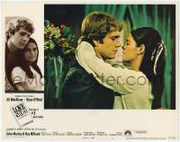 8f717 LOVE STORY LC #5 '70 romantic c/u of Ali MacGraw & Ryan O'Neal, directed by Arthur Hiller!