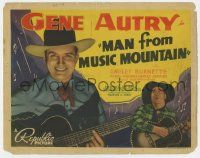 8f196 MAN FROM MUSIC MOUNTAIN TC '38 great image of Gene Autry & Smiley Burnette with guitars!