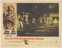 8f726 MAN WHO SHOT LIBERTY VALANCE LC #4 '62 James Stewart & Lee Marvin in the climactic gunfight!