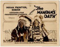 8f203 MANDAN'S OATH TC '24 great portrait of Native American Indian Broken Horn & his wife!