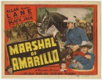 8f208 MARSHAL OF AMARILLO TC '48 cowboy Rocky Lane in Texas with his stallion Black Jack!