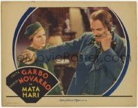 8f738 MATA HARI LC '31 beautiful spy Greta Garbo glaring at Lionel Barrymore talking on phone!