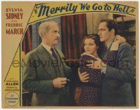 8f743 MERRILY WE GO TO HELL LC '32 best Sylvia Sidney & Fredric March, directed by Dorothy Arzner!