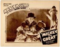 8f749 MICKEY THE GREAT LC '46 Mickey Rooney as Mickey McGuire eating watermelon w/ black kids!