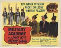 8f220 MILITARY ACADEMY WITH THAT 10th AVENUE GANG TC '50 wacky cadet Stanley Clements!
