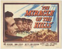 8f221 MIRACLE OF THE HILLS TC '59 Rex Reason was a man of courage fighting fire with faith!