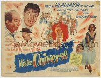 8f223 MISTER UNIVERSE TC '51 Jack Carson is a gladiator of the mat, great wrestling artwork!