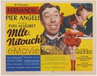 8f224 MLLE. NITOUCHE export TC '54 artwork of sexy Pier Angeli + super c/u of smiling Fernandel!