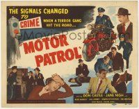 8f230 MOTOR PATROL TC '50 motorcycle cop Don Castle, the signals changed to crime!