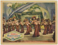 8f758 MOULIN ROUGE LC '34 great image of 13 near-topless sexy French showgirls with sombreros!