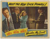 8f766 MURDER, MY SWEET LC '44 Dick Powell accusing Shirley, Raymond Chandler's Farewell My Lovely!