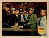 8f768 MYSTERIOUS MR MOTO LC '38 Asian Peter Lorre shocked by passed out or dead guy at bar!