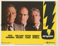 8f774 NETWORK LC #1 '76 best portrait of William Holden, Robert Duvall & Peter Finch, Sidney Lumet
