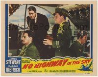 8f782 NO HIGHWAY IN THE SKY LC #8 '51 James Stewart in cockpit with co-pilot Kenneth More!