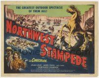 8f253 NORTHWEST STAMPEDE TC '48 cowboy James Craig & Joan Leslie in the greatest outdoor spectacle!