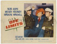 8f787 OFF LIMITS LC #5 '53 crazy Bob Hope is carried away by two military policemen!