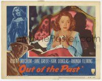 8f793 OUT OF THE PAST LC #2 R53 great close up of sexy Jane Greer in bed, Jacques Tourneur!