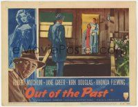 8f794 OUT OF THE PAST LC #5 R53 Robert Mitchum & Jane Greer are tracked down after running away!