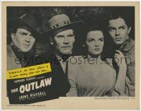 8f796 OUTLAW LC R50 best c/u of sexy Jane Russell, Jack Buetel, Walter Huston & Thomas Mitchell!