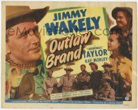8f275 OUTLAW BRAND TC '48 Jimmy Wakely, Dub Cannonball Taylor & Kay Morley, great cast montage!