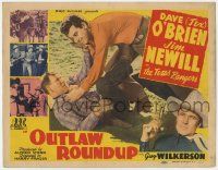 8f276 OUTLAW ROUND-UP TC '44 Dave Tex O'Brien being attacked by Charles King and other bad guys!