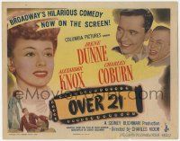 8f281 OVER 21 TC '45 Irene Dunne & Charles Coburn in Broadway's hilarious comedy on the screen!