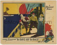 8f943 TO HAVE & TO HOLD LC '22 pretty English Betty Compson laughs w/American colonist Bert Lytell!
