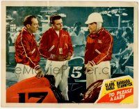 8f944 TO PLEASE A LADY LC #7 '50 driver Clark Gable argues with his pit crew about his race car!