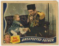 8f959 UNEXPECTED FATHER LC '39 Mischa Auer worried Baby Sandy's finger is stuck in castor oil!