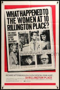 8g002 10 RILLINGTON PLACE 1sh '71 Attenborough, the story of the Christie sex-murders!