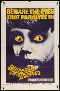 8g138 CHILDREN OF THE DAMNED military 1sh '64 beware the creepy kid's eyes that paralyze, different