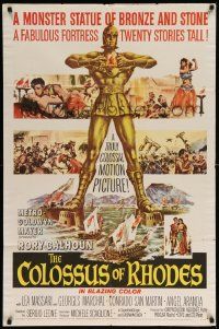 8g149 COLOSSUS OF RHODES 1sh '61 Sergio Leone's Il colosso di Rodi, mythological Greek giant!