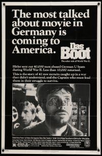 8g161 DAS BOOT advance 1sh '82 The Boat, Wolfgang Petersen German WWII submarine classic!