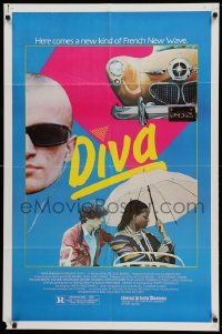 8g179 DIVA 1sh '82 Jean Jacques Beineix, Frederic Andrei, a new kind of French New Wave!