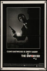 8g198 ENFORCER 1sh '76 photo of Clint Eastwood as Dirty Harry by Bill Gold!