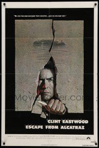8g200 ESCAPE FROM ALCATRAZ 1sh '79 Eastwood busting out by Lettick, but missing his signature!