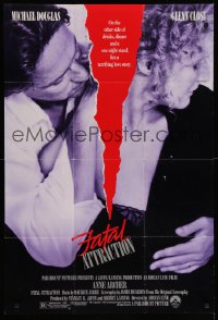 8g219 FATAL ATTRACTION 1sh '87 Michael Douglas, Glenn Close, a terrifying love story!