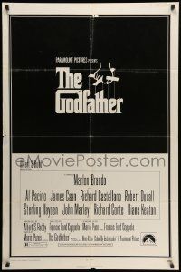 8g293 GODFATHER 1sh '72 Francis Ford Coppola crime classic, great art by S. Neil Fujita!