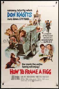 8g357 HOW TO FRAME A FIGG 1sh '71 Joe Flynn, wacky comedy images of Don Knotts!