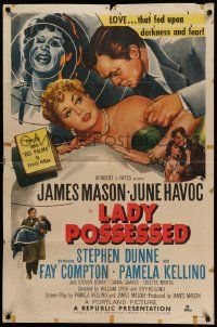 8g425 LADY POSSESSED 1sh '51 William Spier & Roy Kellino, James Mason, June Havoc