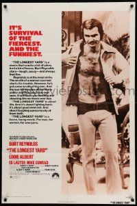8g461 LONGEST YARD 1sh '74 Robert Aldrich prison football comedy, full-length Burt Reynolds!