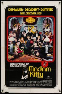 8g471 MADAM KITTY 1sh '76 x-rated, depraved, decadent, damned, sex is not only an art but a weapon