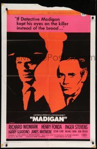 8g472 MADIGAN 1sh '68 Richard Widmark, Henry Fonda, Don Siegel directed!