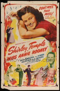 8g512 MISS ANNIE ROONEY 1sh R48 many images of Shirley Temple, the new Queen of the Teens!