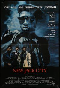 8g547 NEW JACK CITY 1sh '91 Wesley Snipes, Ice-T, Mario Van Peebles, Judd Nelson