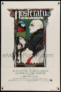 8g568 NOSFERATU THE VAMPYRE 1sh '79 Werner Herzog, Palladini art of vampire Klaus Kinski!