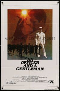8g577 OFFICER & A GENTLEMAN 1sh '82 Richard Gere & Debra Winger in love & in the U.S. Navy!
